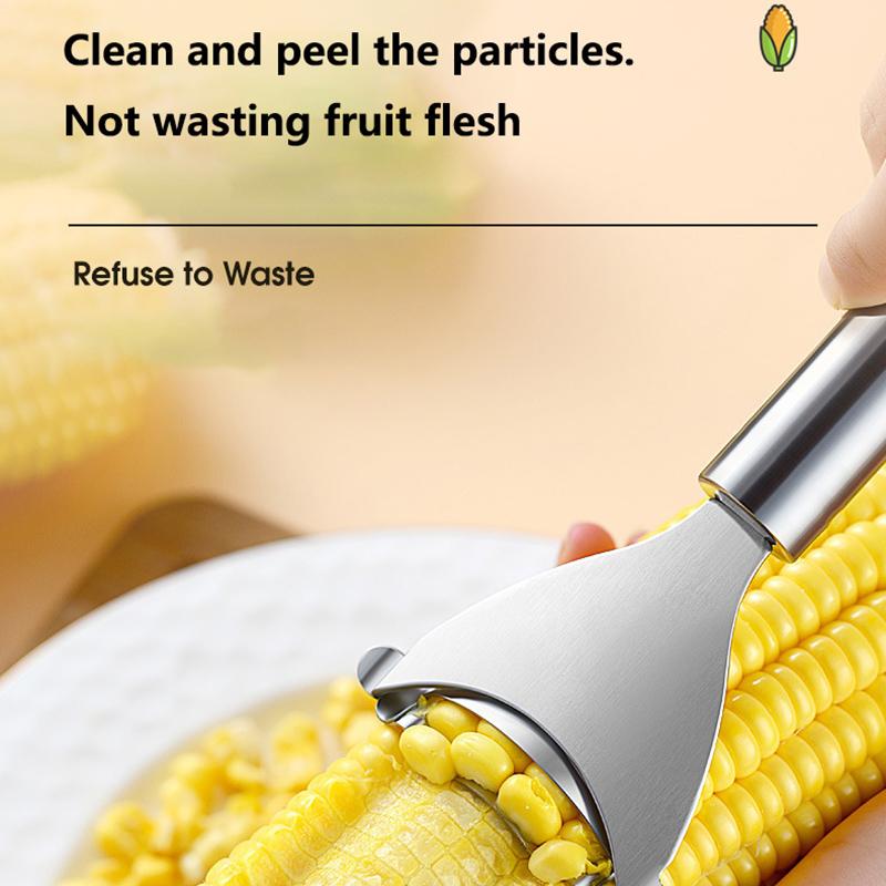 Stainless Steel Corn Stripper Corns Threshing Corn Thresher Stripper Peeler Corn Kerneler Peeler Fruit Vegetable Kitchen Gadget