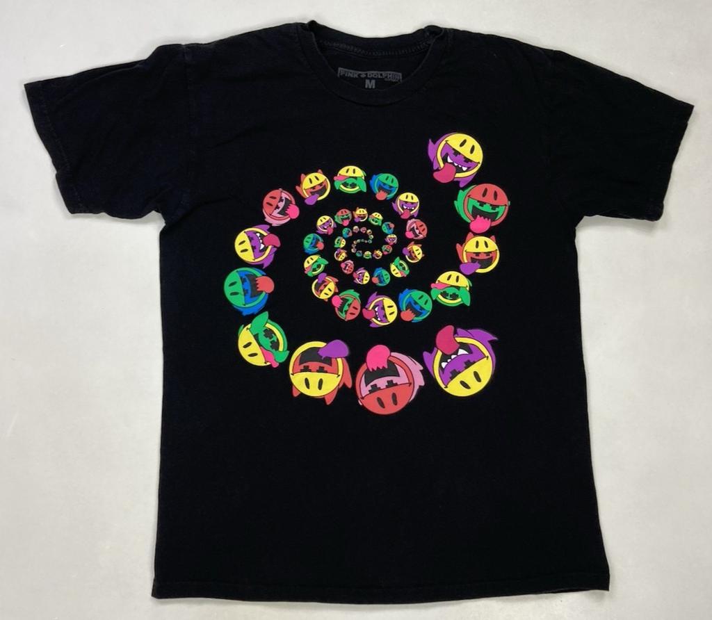 Pink Dolphin Grateful Revive Ghost Graphic T-shirt Men Medium Black Short Sleeve