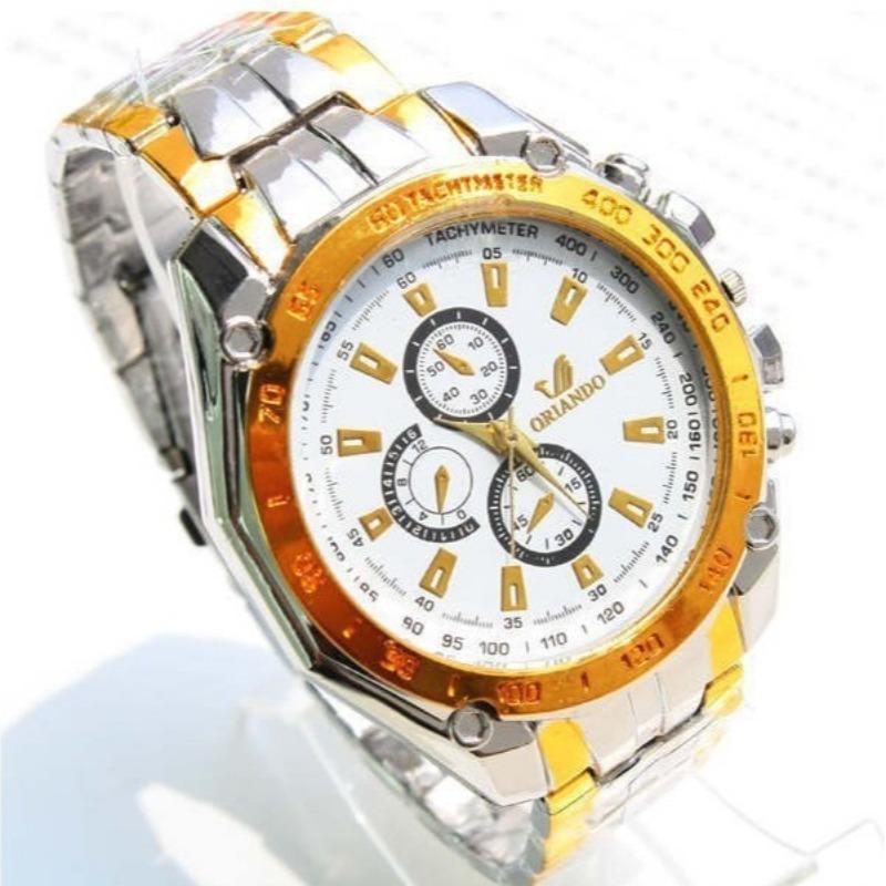 New, ORLANDO men's alloy watch, men's watch gift watch, manufacturer steel belt