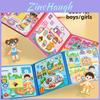 Wooden Educational Magnet Book For Kids With Quiet Paste Hand Tear Activity For Early Learning