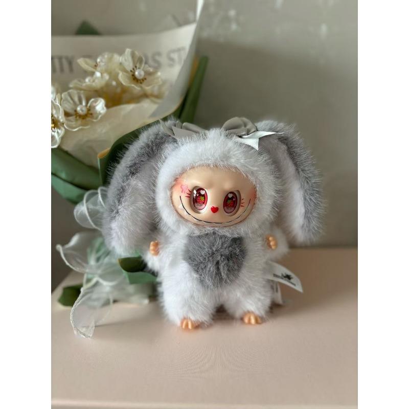 Милая милая виниловая тянущаяся кроличья плюшевая игрушка кукла кролик подвеска для сумки кукла