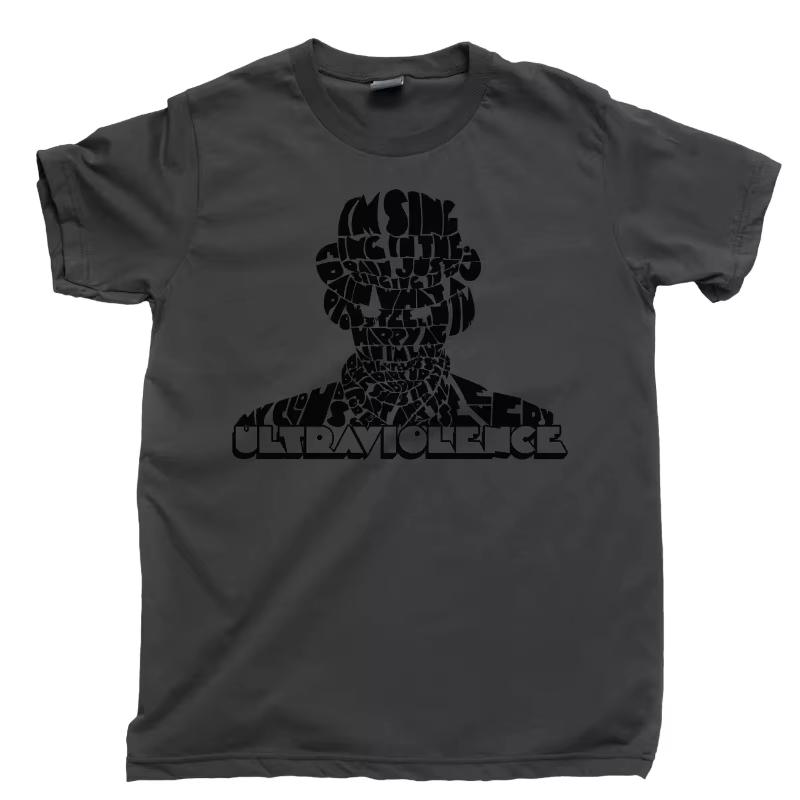 A Clockwork Graphic Cotton T-shirt Unisex Women Men Orange Fashion Top Casual Short Sleeve Streetwear Classic