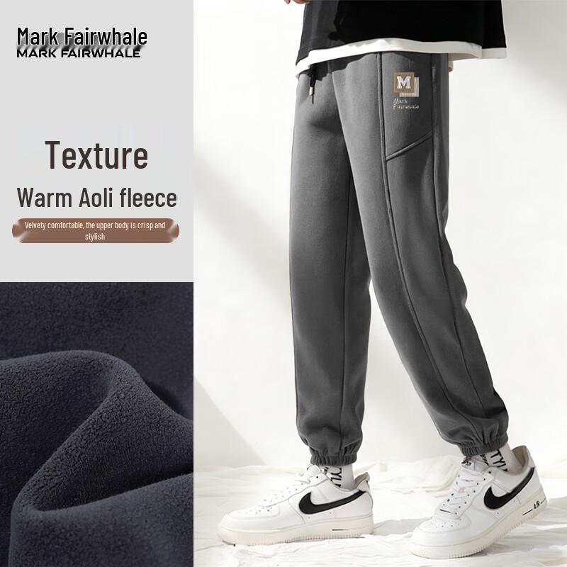 

Mark Fairwhale Men s Corduroy Fleece-Lined Jogger Pants L