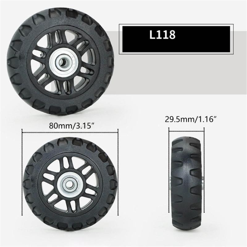 1PC Roda Giratória Versátil para Bagagem e Malas Mobilidade Sem Esforço Alta Capacidade de Carga