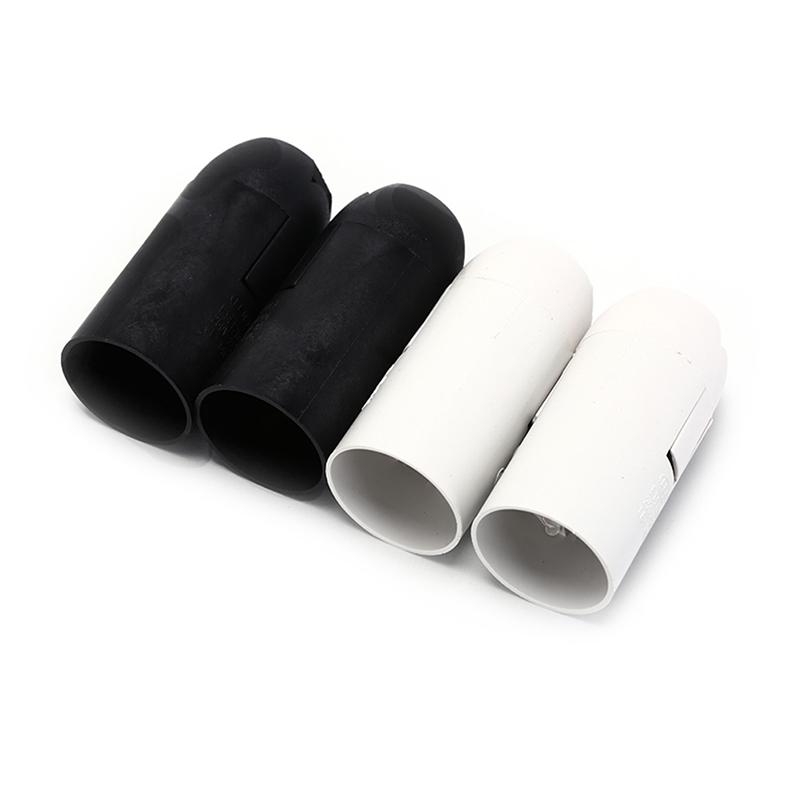 E14 Bulb Light Holder Lamp Socket Plastic Led Lighting Black White