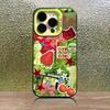 Custodia per Telefono Per iPhone 16,15,14,13,12,11,Pro,XS,Max,Plus,Mini,SE Verde S-Smiski Caramella Opaca Cover Antiurto