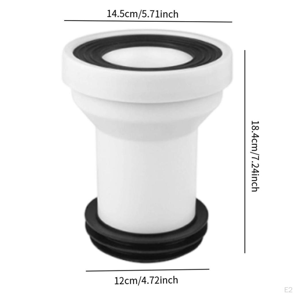 Toilet Shifter Full Flush Offset Flange Leakproof Flexible Adapter for Closestool