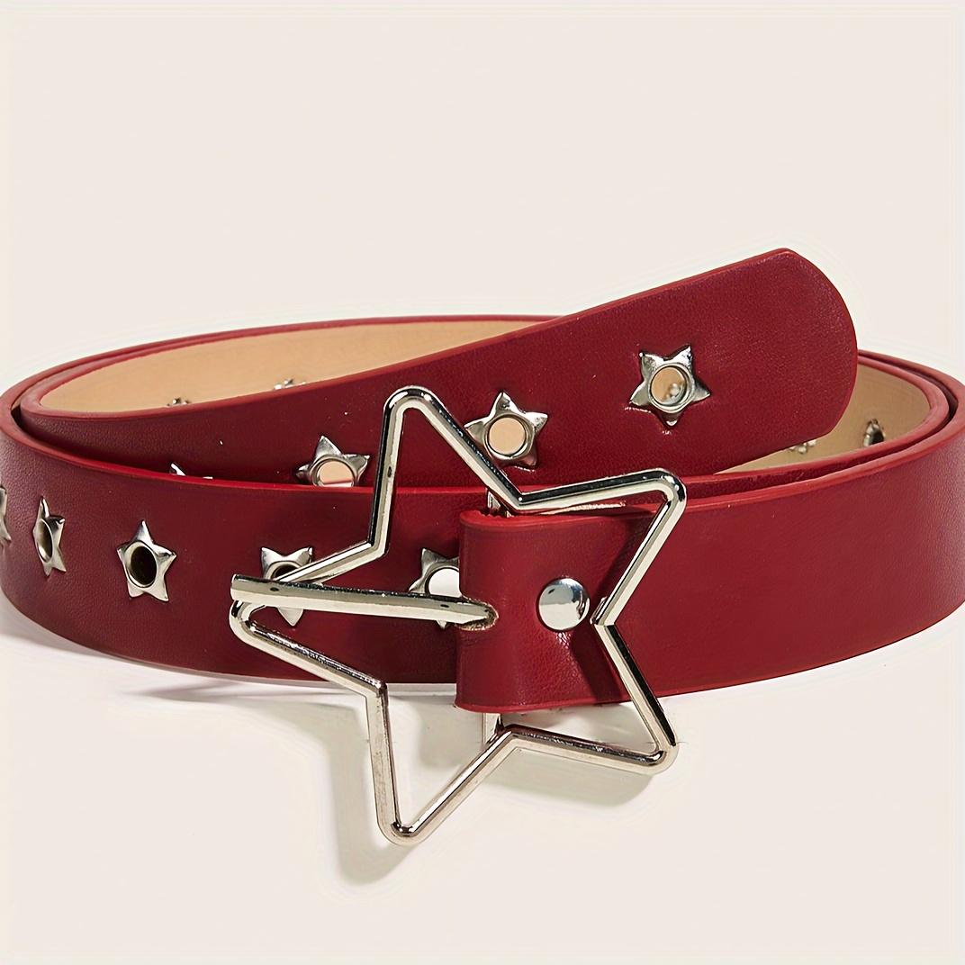 

Y2K Sweetie Five-Pointed Star Belt 108*2.8cm червоний