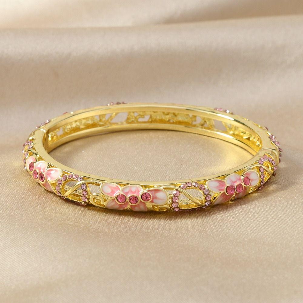 Double Bangle Vintage Cloisonne Bangle Chinese Women's Hand Bracelet  Jewelry Gifts