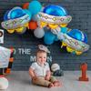 6pcs/set 26 Inch Alien Balloons UFO Spaceship Aluminum Foil Balloons Space Universe Theme Birthday Party Decoration Balloons