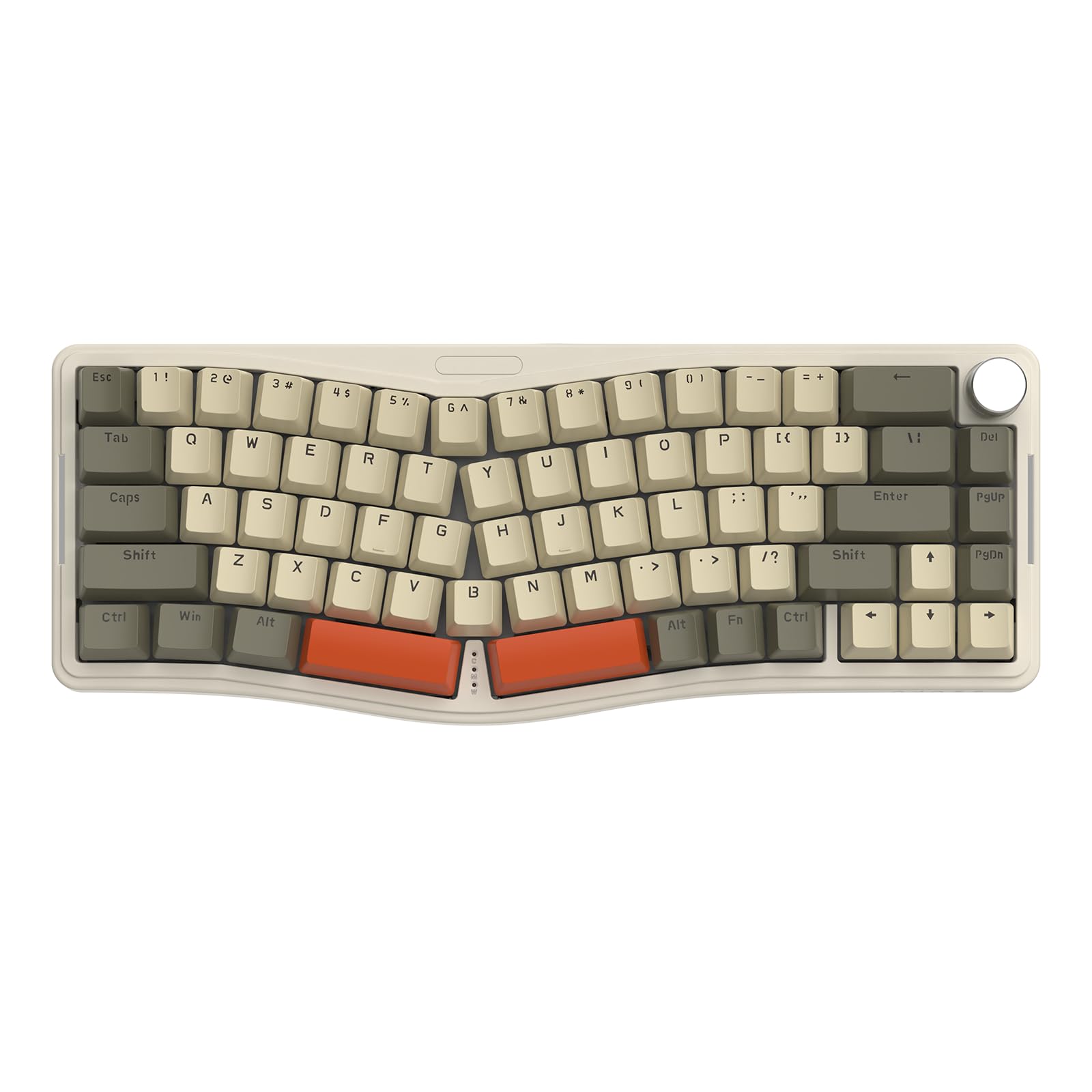 

AKS068 Gaming Keyboard Alice Layout 68 Keys Keys Gasket Structure Hot Swappable Ergonomics South Facing RGB Backlight RGB Light PBT Keycaps on Both