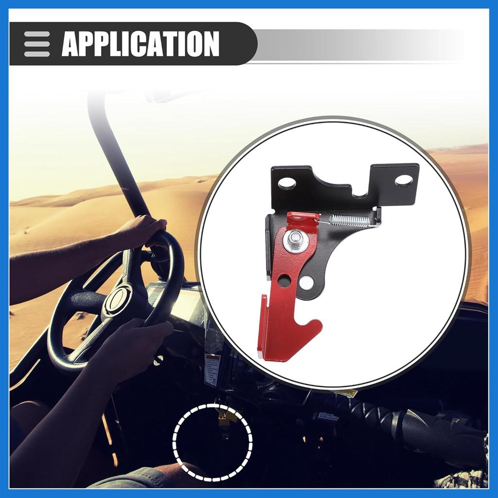 Parking Brake, for Spring Parking Brake Thingy, for Polaris RZR 570 800 900 1000 Turbo Turbo S, Iron, Black Red Auto Accessories