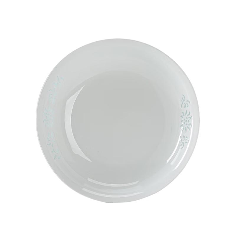 

NINE CRANES Jingdezhen Nordic Style Linglong High White Ceramic 8-Inch Deep Plates (Set of 4)