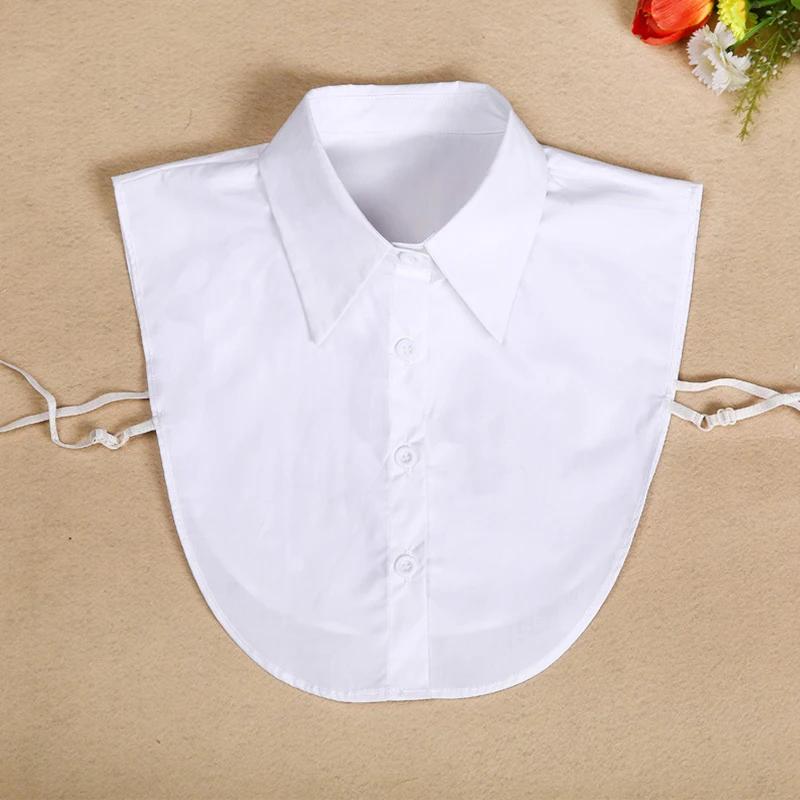 Perfect Match Women Shirt Fake Collar Detachable Collars For Mens Solid Lapel Necklace False Collar Lapel Blouse Top Clothes Decorative