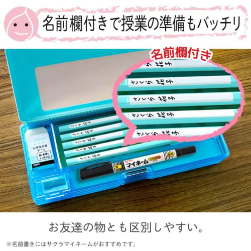 Sakura Crepas Drawing Pencil Elementary School Stationery 2B Hexagon G6 Pencil 2B#36 Blue 12 Pieces