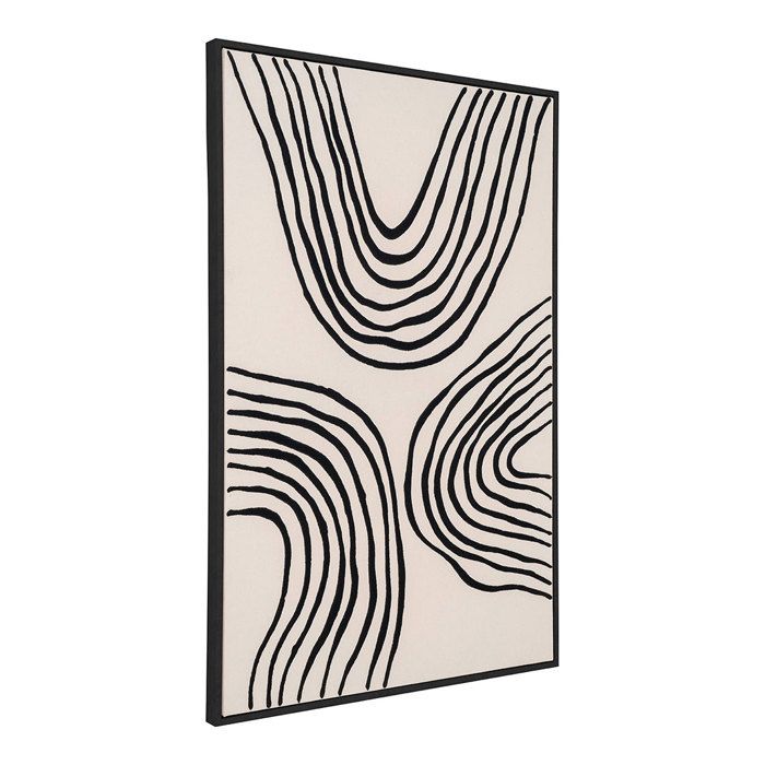 Lipari impression sur toile No.2 60x90 cm noir, beige.