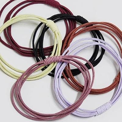 Elástico de cabelo macio acessório para fixar penteados rabo de cavalo enviado aleatoriamente