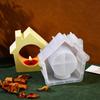 Candlestick Molds Silicone Crafts Mold House/Tree Shape Candle Stand Moulds Silicone Texture Ornament Molds for Candle
