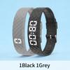 Braccialetto Intelligente LED Digitale Impermeabile Smart Clock Smartband Con contapassi per la corsa Monitor Smart Band Allarme Vibrante Promemoria