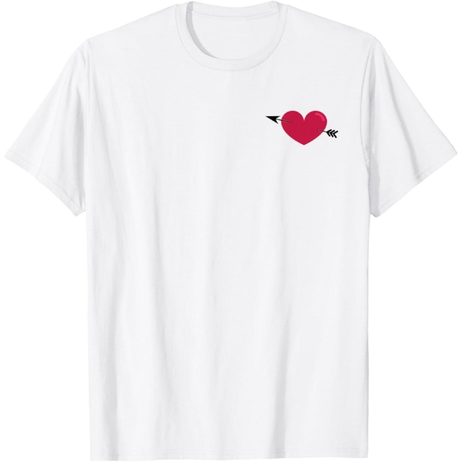 LOVESTRUCK SYMBOL CUPID S ARROW AND HEART STRUCK WITH LOVE T-Shirt(1) XXXXXL белый