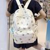 Schoolbag New High-value Fashion Printing Light and Versatile Fresh and Sweet Student Junior High School Student Double Backpack Cute Schoolbag