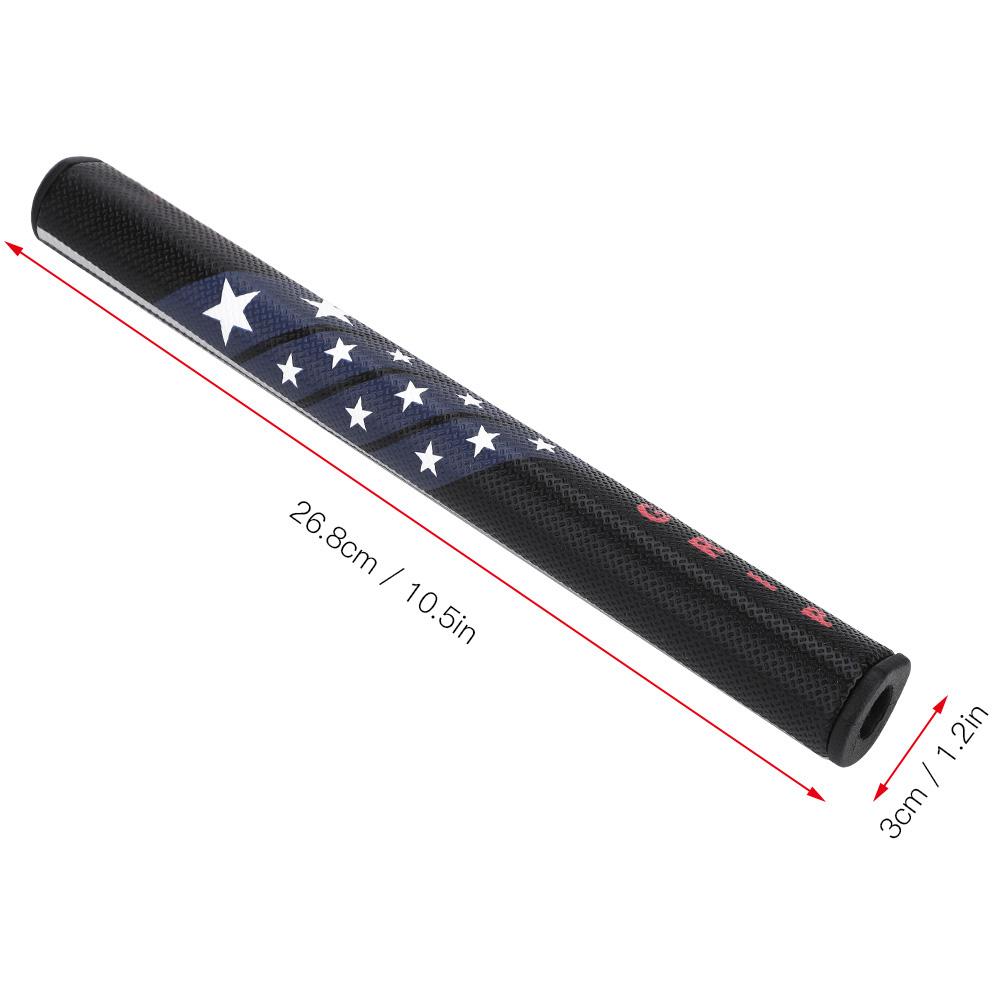 Anti skid PU Covered Comfortable Golf Club Putter Grip Replacement Accessory(Black)