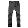 Winter Men Camping Hiking Pants Tactic Travel Soft Shell Warm Waterproof Fleece Windproof Outdoor Trekking Trousers