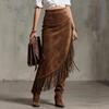 Ladies' Irregular Rope Tied Tassel Deer Skirt