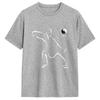 Tai Chi T-Shirt Sommer Baumwoll-T-Shirts Für Unisex Hippie Lässiges T-Shirt Kurzarm Street Style Oberteil Tees