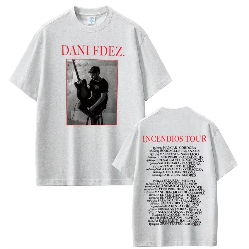 Rapper Dani Fernandez Tour Graphic Tshirt Men Women Fashion Hiphop pure Cotton T Shirts Shortsleeved Casual Harajuku Top