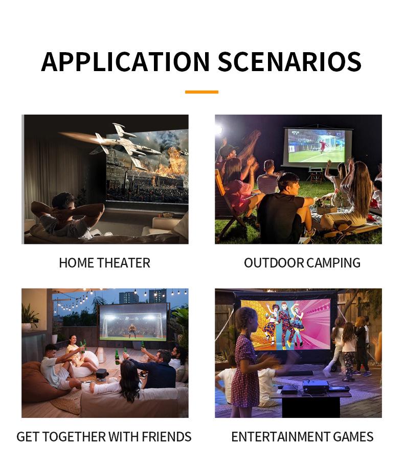 YG300S Mini Portable Projector for Kids and Home Entertainment, 1080p Support