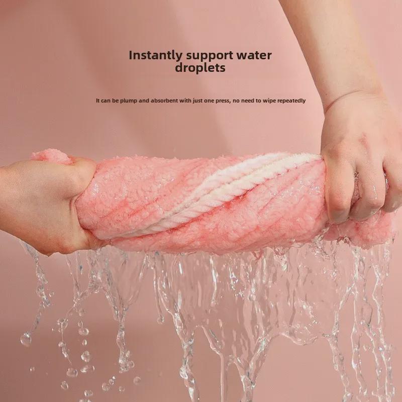 Super Absorbent Quick-Dry Double-Layer Hair Towel & Shower Cap for Women