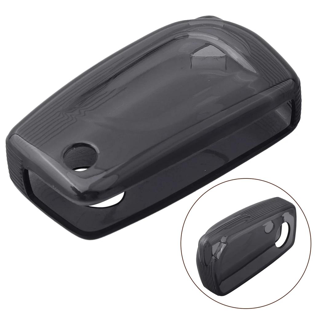 Schwarze Transparente Schlüsselanhängerhülle für Toyota für RAV4 für Camry für Corolla Klappautoschlüsselanhängerhülle Zubehör