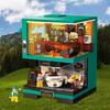 Creative Coffee  Building Blocks Set with Mini Figures, 1228 PCS Detailed Modular Coffee House Kit
