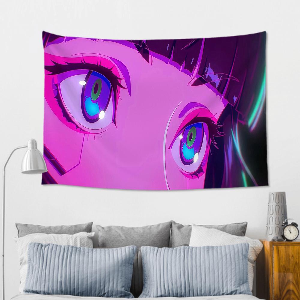 CCyberpunk EEdgerunners Tapestry Room Decor Wall Cloth Party Hanging Background Room Decor Baby Room