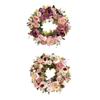 Spring Wreath Front Door Hanging Ornament Artificial Peony Flowers Garland 15.75inch for Garden Party Balcony Festival New Year