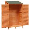 Garden Shed Brown 106 x 56 x 176.5 cm Solid Spruce Wood