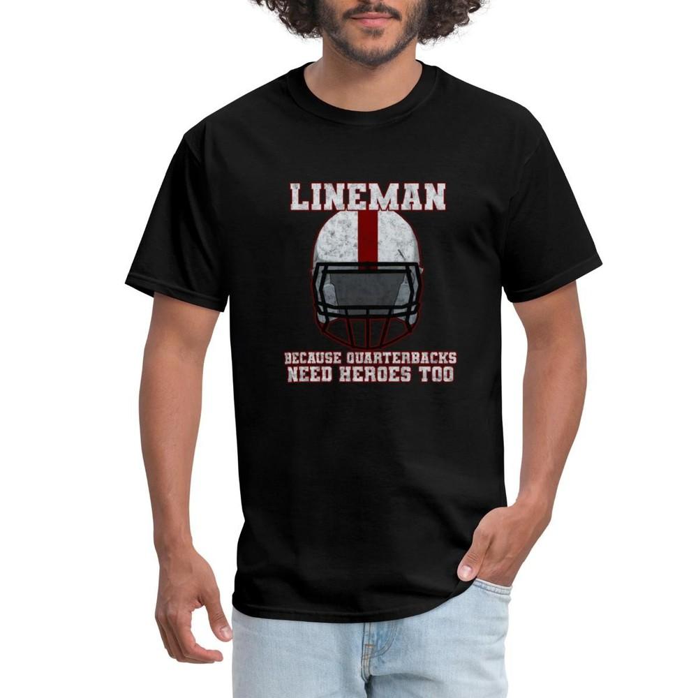 Lineman American Football | Quarterbacks Need Heroes Too Men s T-Shirt Unisex T-Shirt M