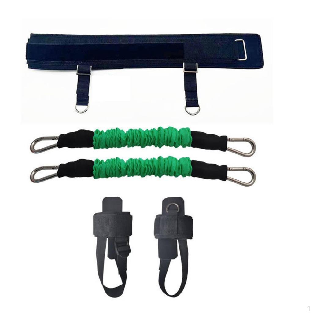Jump with Resistance Bands Adjustable Spring Leg Straps Elastic for