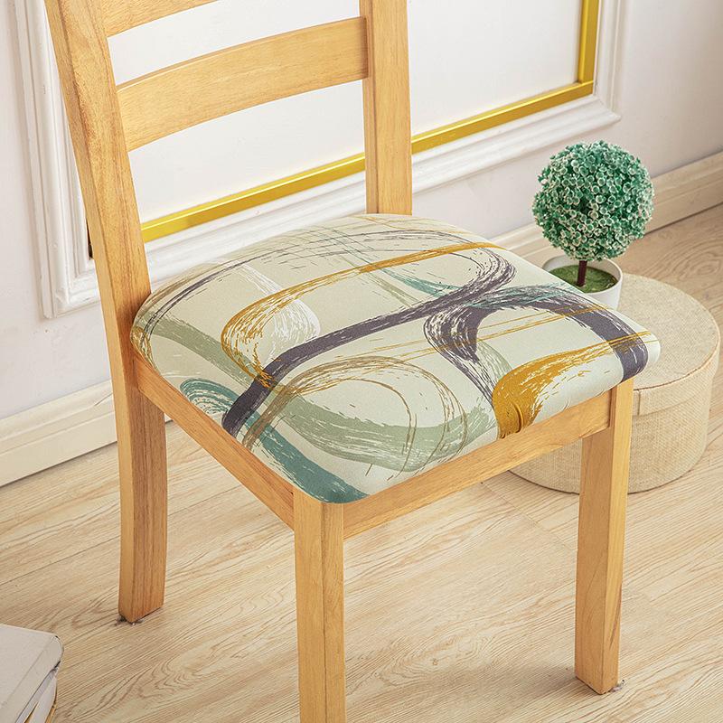 160G Printed Elastic Hotel Household Chair Cover Amazon Anti-Fouling Cushion Cover Chair Cushion Cover