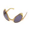 1 Stück Modische Feiertags-Tanz-Sonnenbrille für Männer und Frauen, mehrfarbiger Rahmen, übertrieben lustige Sonnenbrille, Alien Cool, Disco-Brille, Schutzbrille