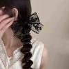 1PCS Fairy Lace Bow Bead Bubble Braid Hair Ring Hair Tie Hair Rubber Band Side Ponytail Hair Accessories