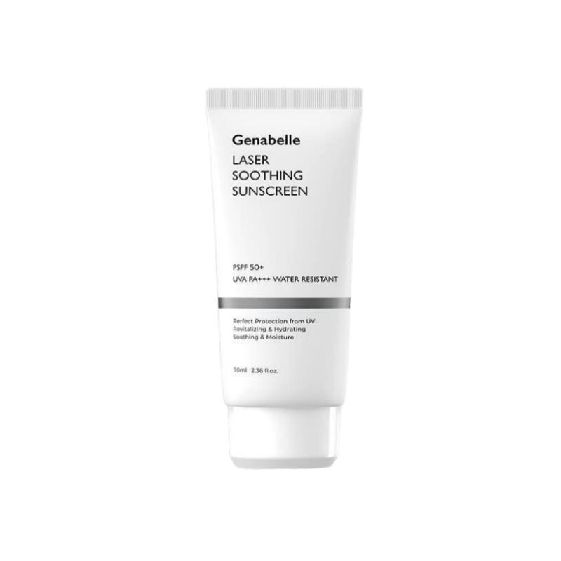Genabelle Laser Soothing Sunscreen SPF50+ PA+++ | Post-Procedure Hydrating Mineral-Physical Hybrid Sun Protection | 70ml / 2.36 fl.oz.