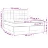 Box Spring Bed with Mattress Black 160 x 200 cm Fabric