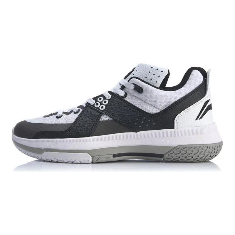 Li-Ning Wade All City 5 Mens Low Top Basketball Shoes White Black Gray ABAS105-1 45