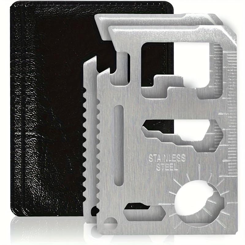 11-In-1 Wallet Multitool Card Heavy Duty Stainless Steel EDC Survival Pocket Tool Bottle Opener Gear For Men Gifts 4
