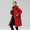 Herbst Winter Dicke Warme Jacke Frauen Einfarbig Mit Kapuze Mantel Parkas Mittel Lange Zipper Outwear M-XXL