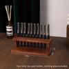 Walnut Wood Desk Organizer Multifunctional Pen Pencil Holder Storage Stand for Student Dorm Office Desktop Use