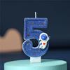 Luminous Astronaut Cake Toppers: Creative Digital Candle Decorations