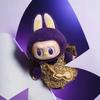 Réplica Labubu 17cm Roxo Pequeno The Monsters Labubu Boneca de Pelúcia de Vinil Desgrenhada Moda Glamour Presentes